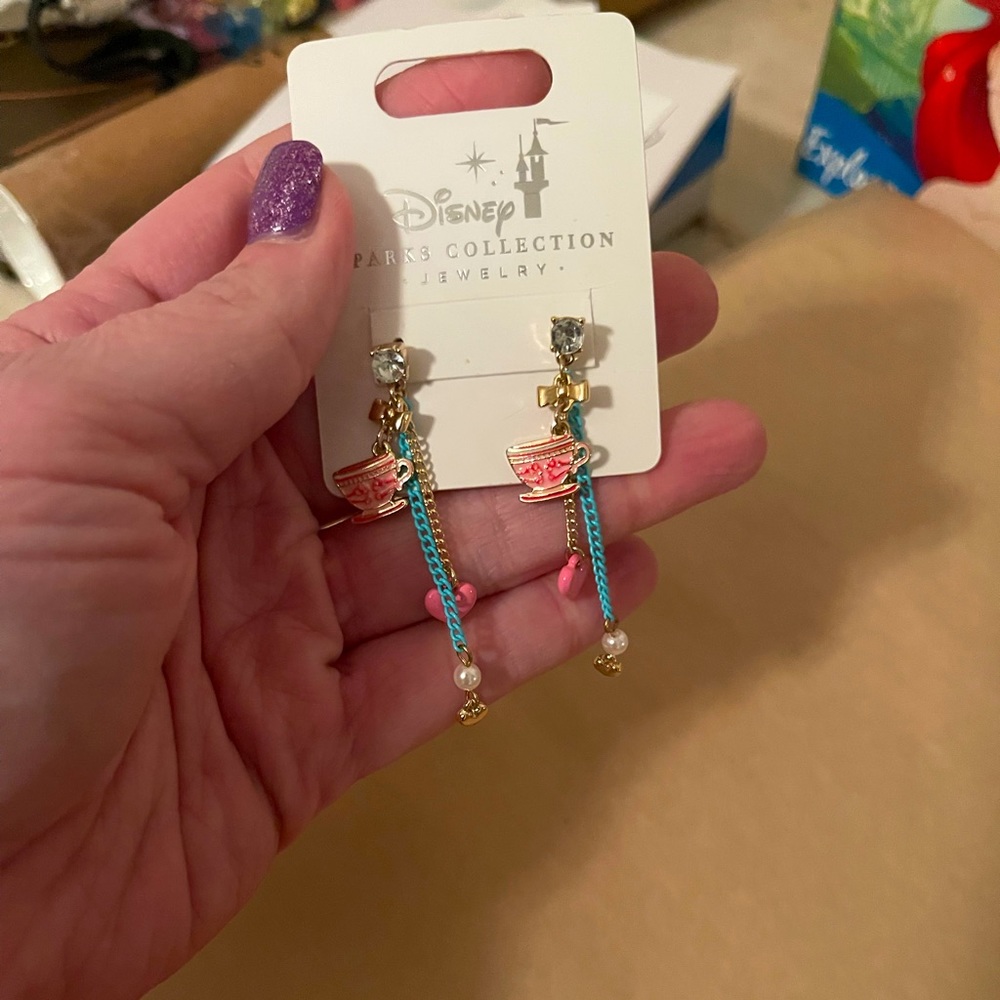 Disney Tea Cup Earrings